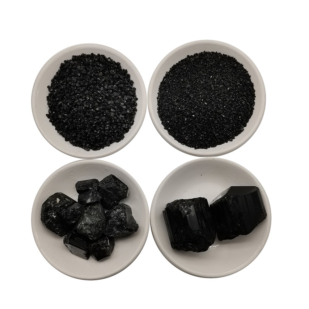 Black high-quality tourmaline powder far-infrared tourmaline