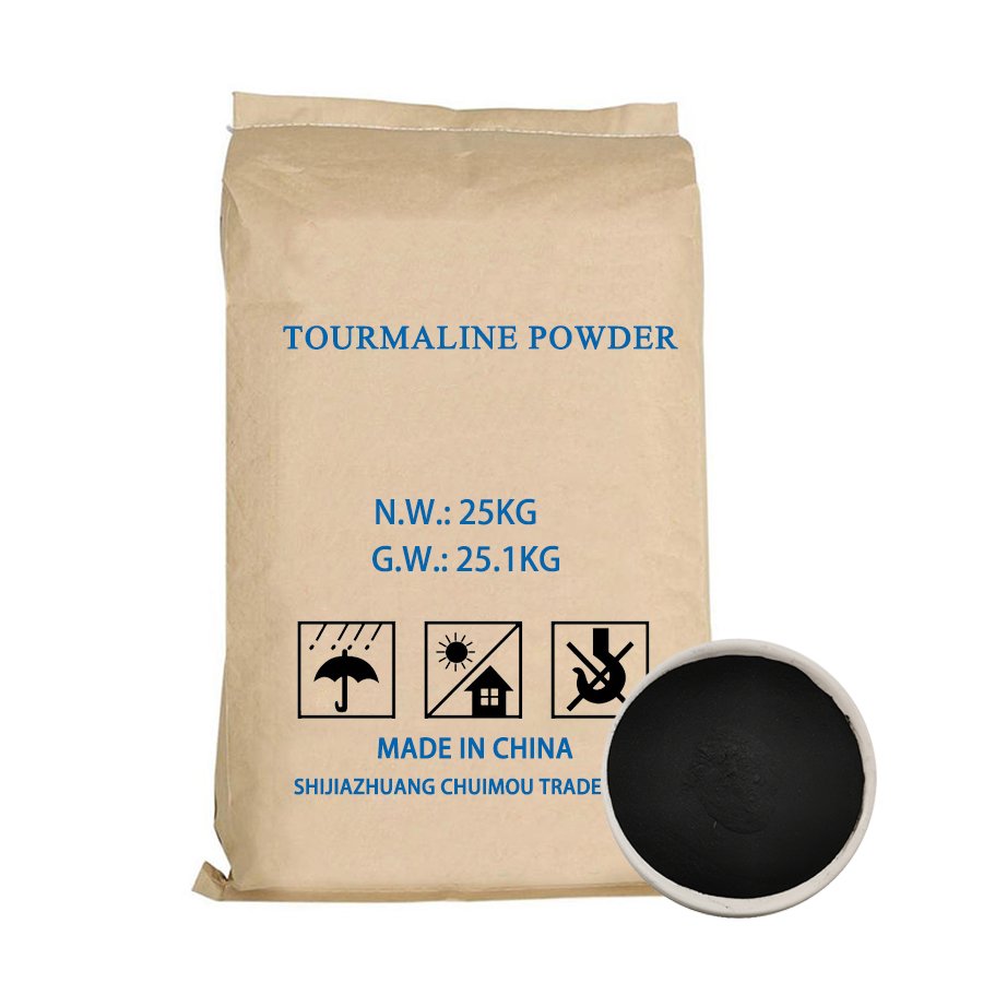 Black high-quality tourmaline powder far-infrared tourmaline