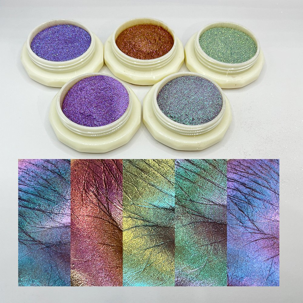 12 colors epoxy color shift epoxy resin art powder metallic chameleon pearl pigment
