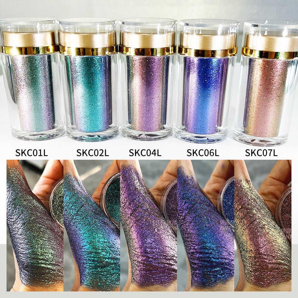12 colors epoxy color shift epoxy resin art powder metallic chameleon pearl pigment