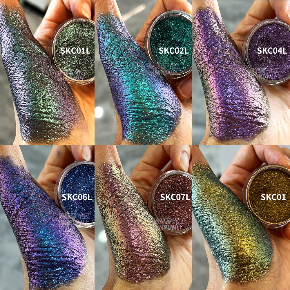 12 colors epoxy color shift epoxy resin art powder metallic chameleon pearl pigment