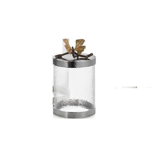 Luxury Candle Jar Metal Lid 10oz Metal Candle Canister Plating Metal Candle Jar With Lid