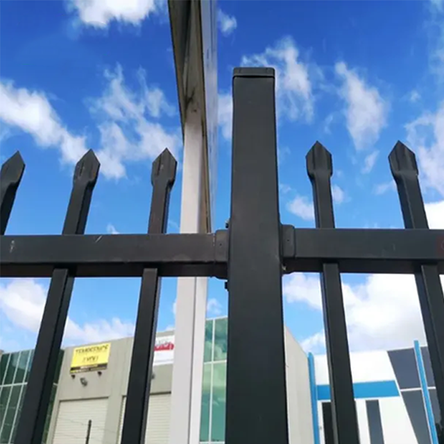 Wholesale Iron Fence Panels Factory direct hot sale OEM ODM Decorative Metal Black Wrought Iron Fence Galvanized Steel Fence