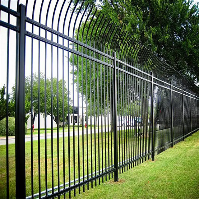 Wholesale Iron Fence Panels Factory direct hot sale OEM ODM Decorative Metal Black Wrought Iron Fence Galvanized Steel Fence