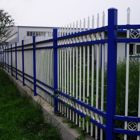 cheap galvanized iron ornamental wrought fence /powder coated picket fence