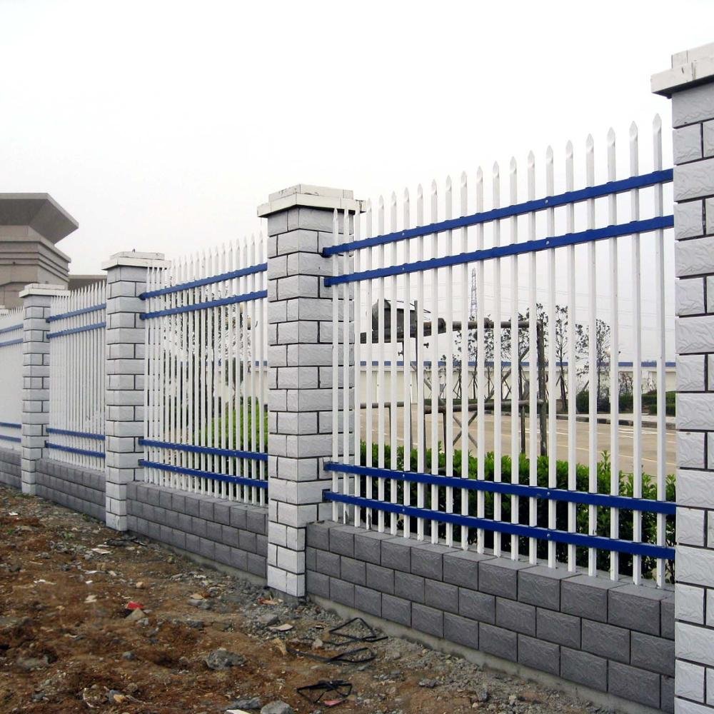 cheap galvanized iron ornamental wrought fence /powder coated picket fence
