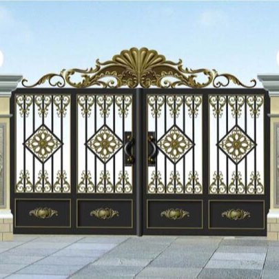 Custom House Garden Aluminium Main Gate Designs Laser Cut Powder Coated Metal Garden Fence Gate