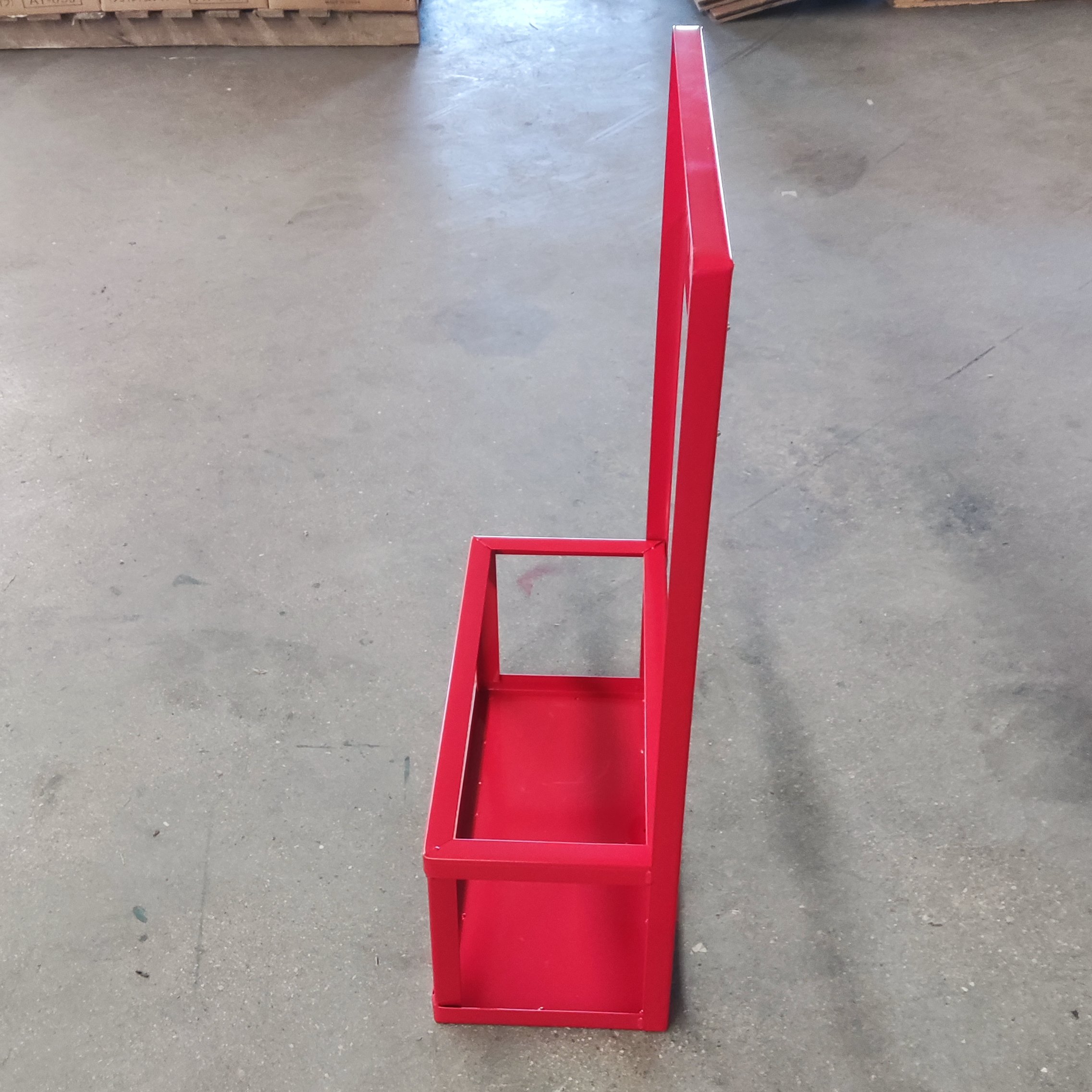 Japanese style custom metal fixed powder coating red fire extinguisher wall bracket for two dry powder fire extinguisher