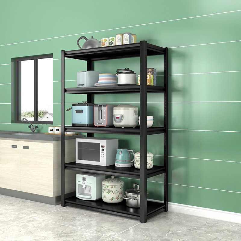 Morgie Hot selling garage home warehouse metal iron rack boltless white storage shelves