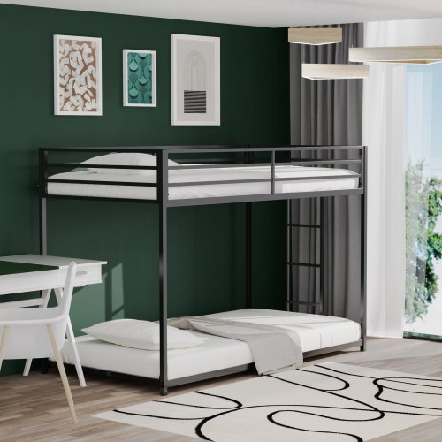 Stable Metal Triple Bunk Bed Children Bunk Bed With Slide Folding Bunk Bed