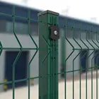 Easy Installation Hot Dipped Galvanized 3D Curved High Quality Wire Mesh Fence with Triangle Bending
