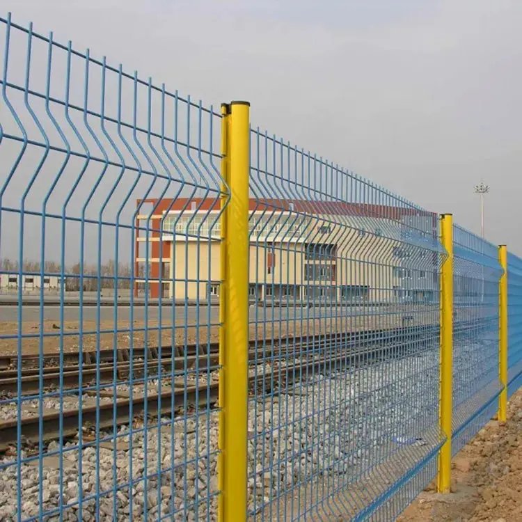 Easy Installation Hot Dipped Galvanized 3D Curved High Quality Wire Mesh Fence with Triangle Bending