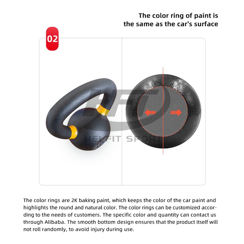China High Quality Kettlebell Powder Coated Kettlebell iron custom kettlebell