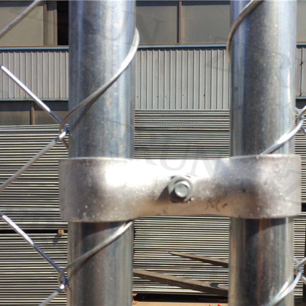 portable galvanized temporary chain link fencing for events