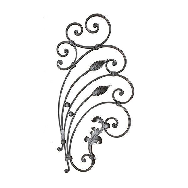 Forged Iron decorated outdoor indoor hand forged iron fancy balcony balustrades & handrails