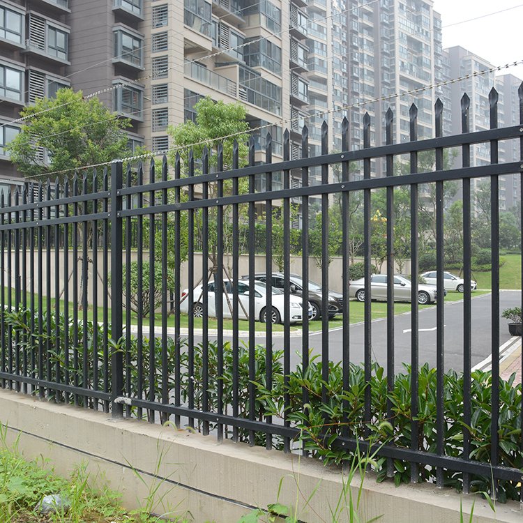Factory Hot Sale High Quality 6*8ft Wrought Iron Garden Fence Galvanized Metal Garden Iron Fencing