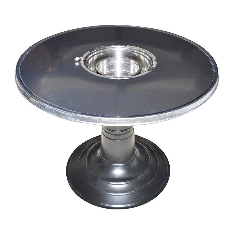 Pinnovo Commercial korean bbq grill table Multiple Styles barbeque round rectangle grill tables for restaurant cooking use