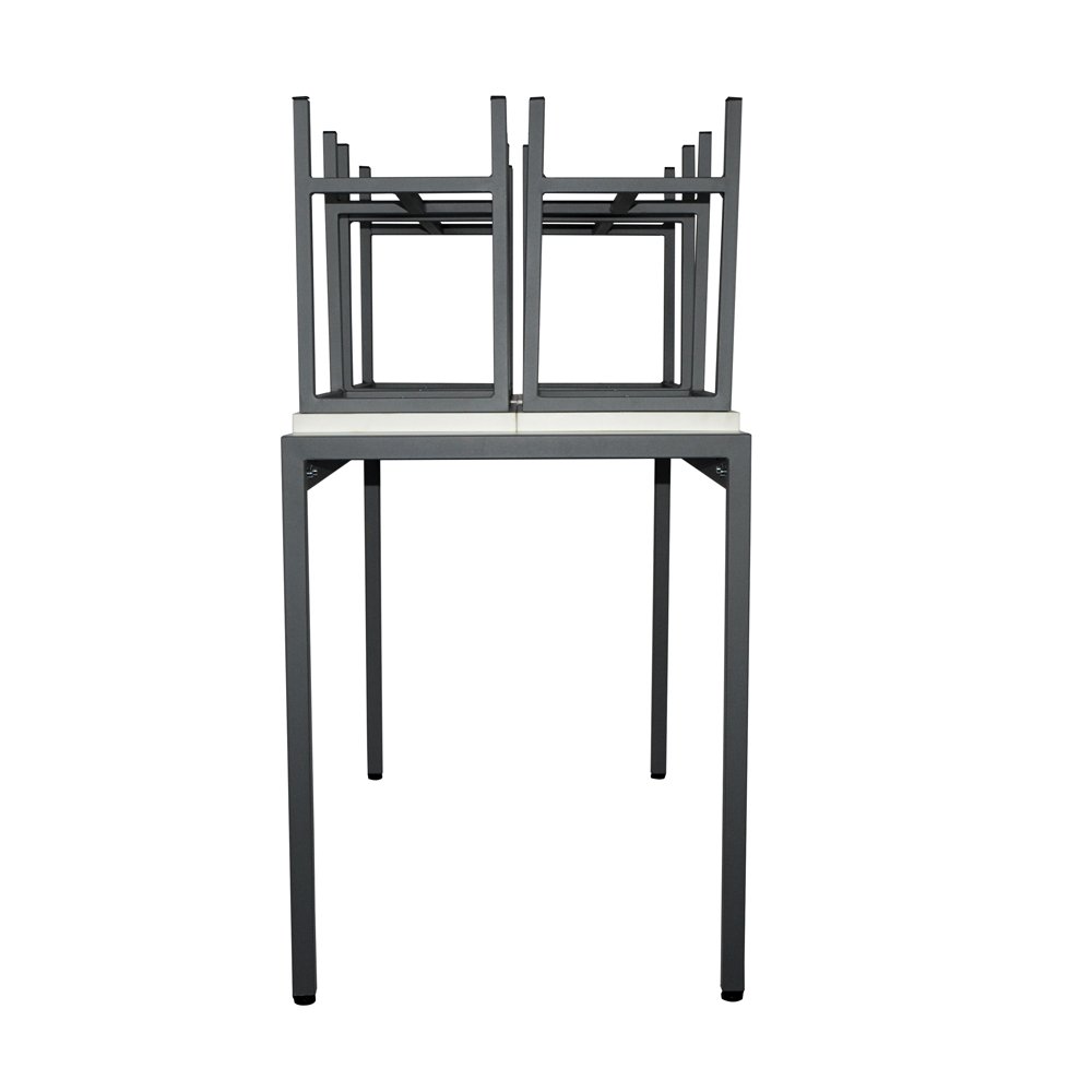 Modern Design Metal and Melamine Antique Iron Home Furniture Dinning Room Set Dining Table Set