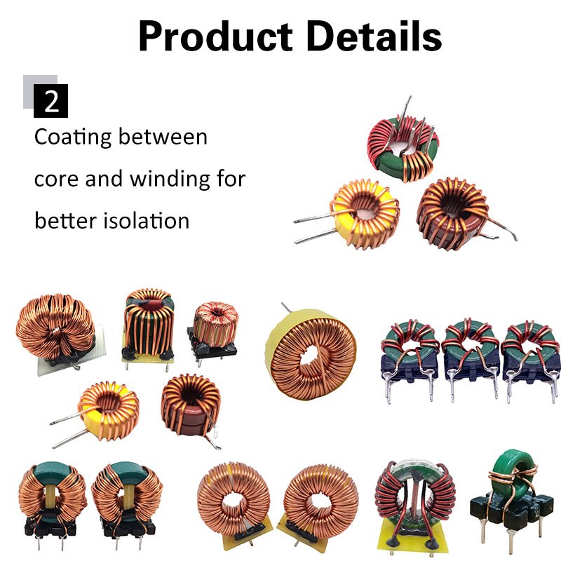 Customize Permalloy Sendust Core/Iron Powder Core/ Ferrite Core Toroidal Inductor Choke Coil 1mh Inductor