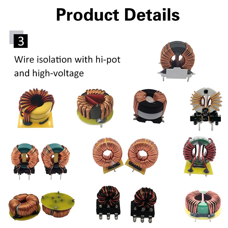 Customize Permalloy Sendust Core/Iron Powder Core/ Ferrite Core Toroidal Inductor Choke Coil 1mh Inductor