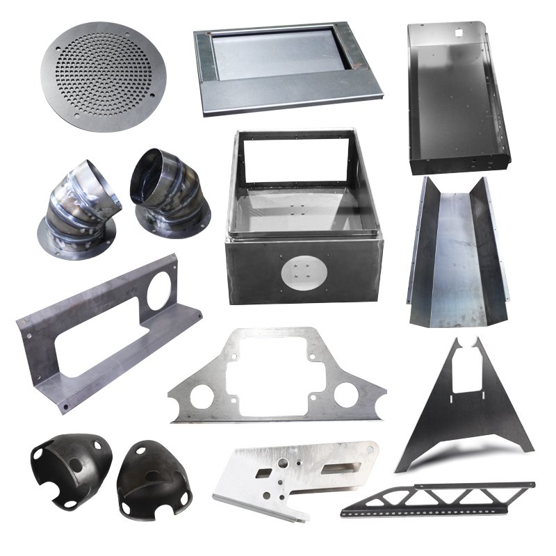 China Custom Factory Precision Metal Powder coating Stamping Bending Welding bracket Sheet Metal Steel Bracket