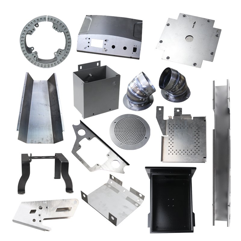 China Custom Factory Precision Metal Powder coating Stamping Bending Welding bracket Sheet Metal Steel Bracket