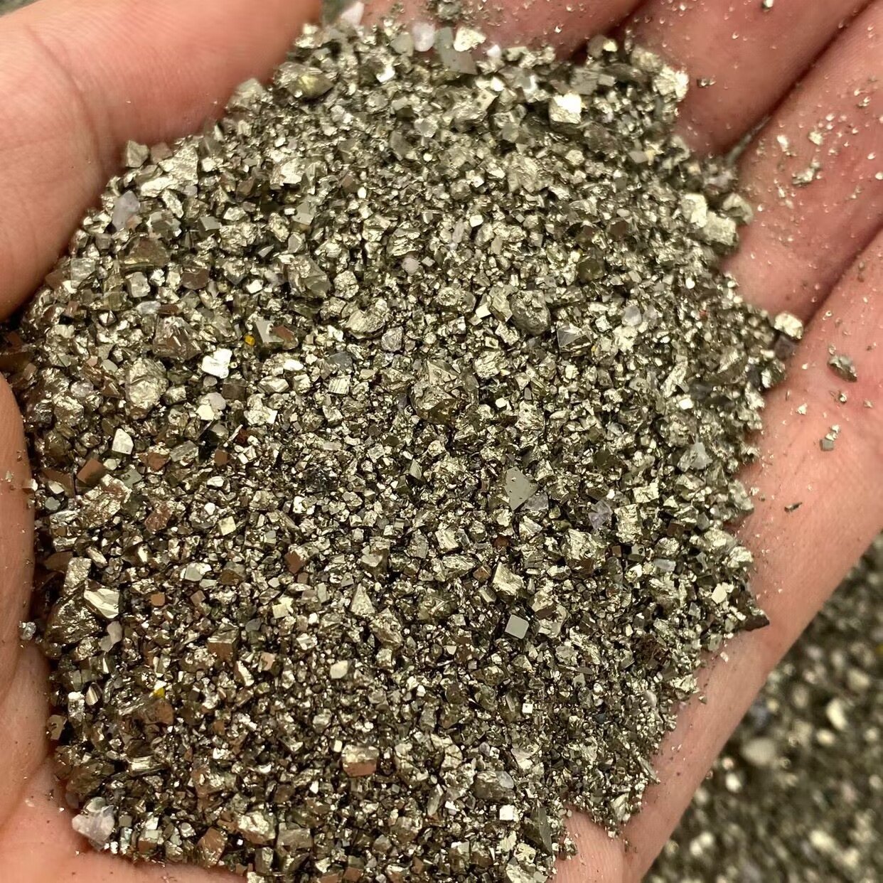 46# Pyrite Particle Iron sulfide FeS2 Abrasive for Sandblasting