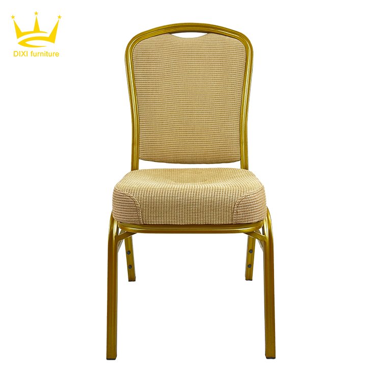 High Quality Steel Stacking Colorful Hotel Banquet Mental Chair For Banquet Hall Wedding Dining