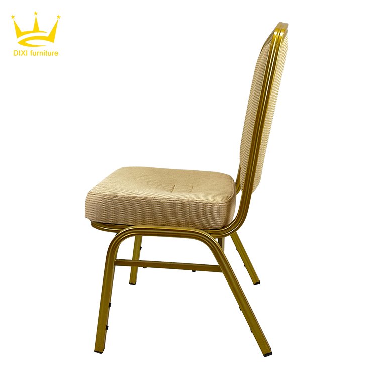 High Quality Steel Stacking Colorful Hotel Banquet Mental Chair For Banquet Hall Wedding Dining