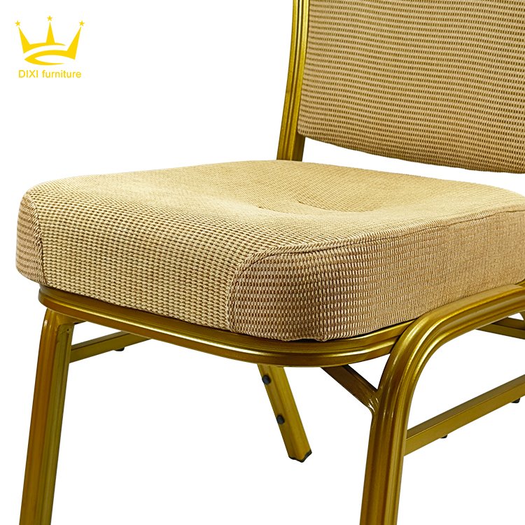 High Quality Steel Stacking Colorful Hotel Banquet Mental Chair For Banquet Hall Wedding Dining