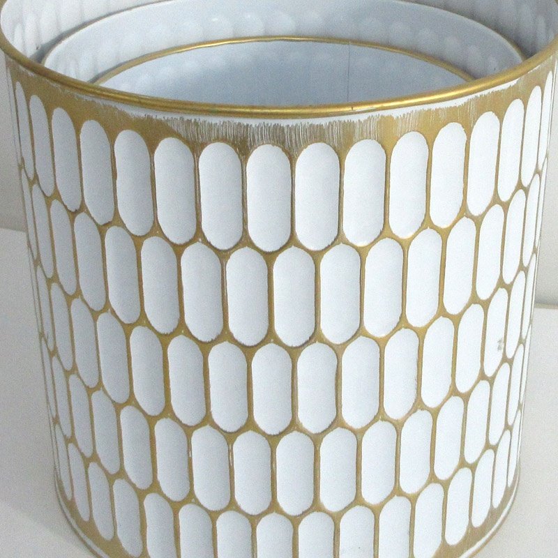 Flower planter pot metal pot golden planter pot