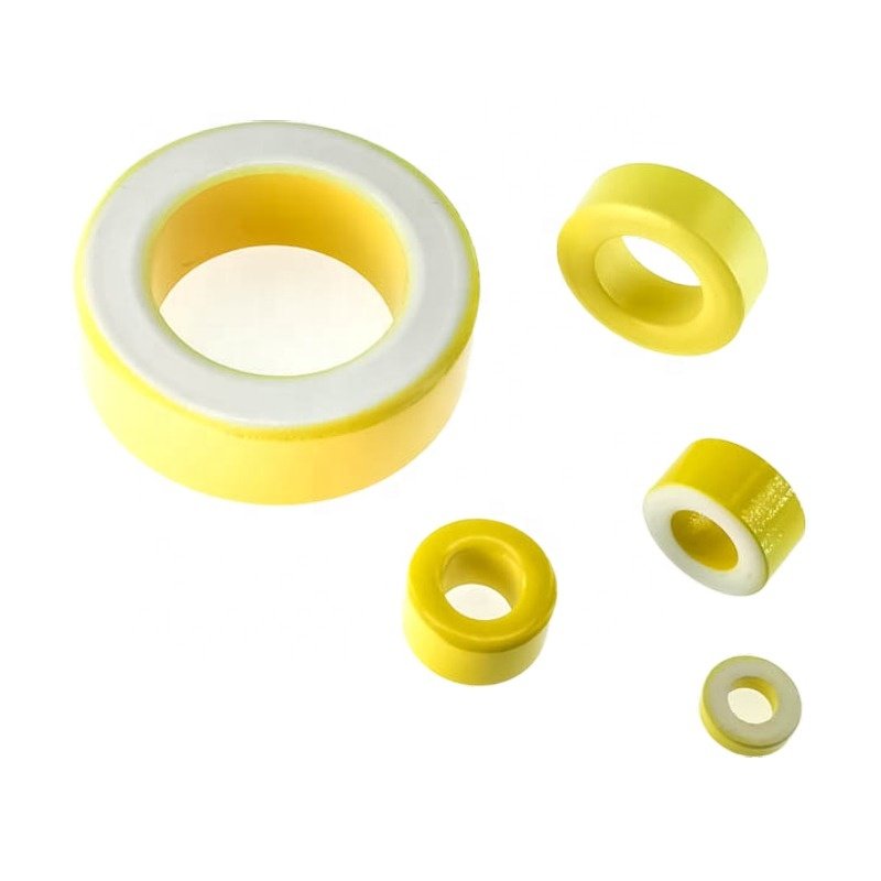 Powdered Iron Toroid Core Yellow High Permeability Ferrite Core