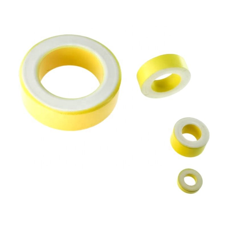 Powdered Iron Toroid Core Yellow High Permeability Ferrite Core