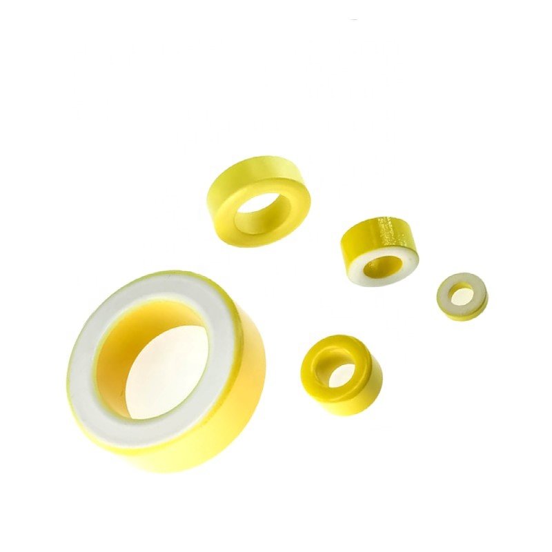 Powdered Iron Toroid Core Yellow High Permeability Ferrite Core