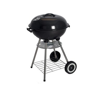 Round Cooking Grill Barbecue Smoker with Chimney Charcoal BBQ with Lid