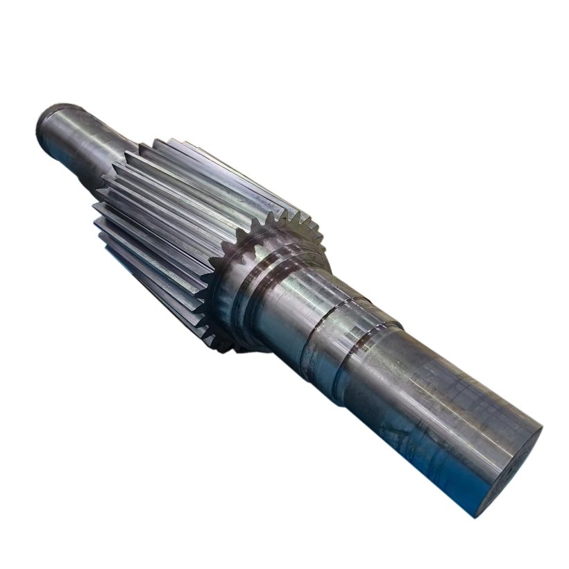 Large Ring Forgings Marine Long Gear Shafts Manufacturer Custom large module pinion forging large gear shaft for cement plant