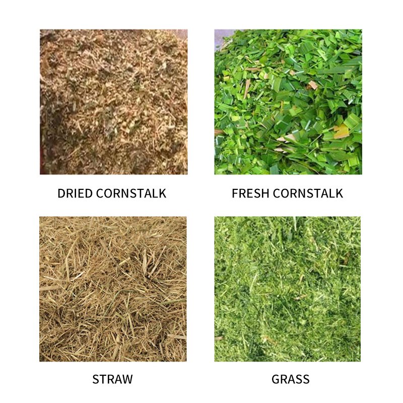 Agriculture small hay straw farm gardening cutter animals feed electric motor powdered chaff cutter machine animal grass on sale