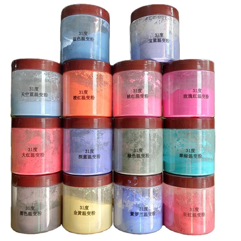 Thermochromic Powder temperature change color powder photosensitive discoloration pigments form colorful to colorless MOQ 100G