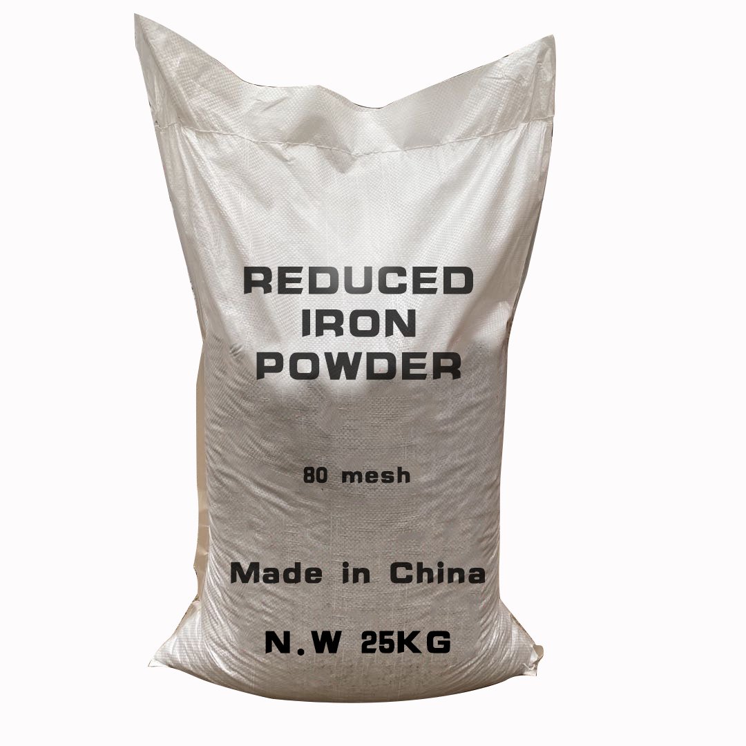 High Quality 80 Mesh 99% One Time Two Time Reduced Iron Powder For Warm Paste welding electrode