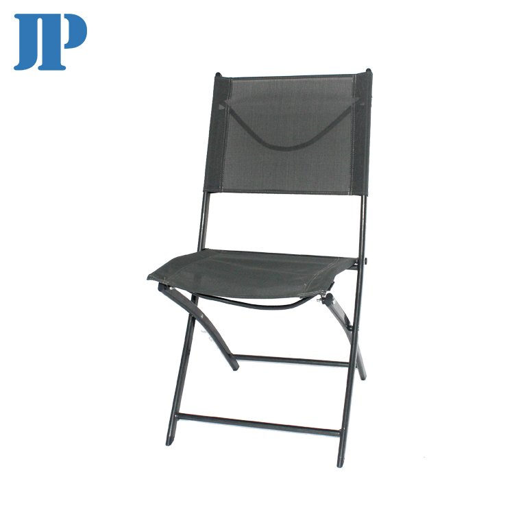New Product French Three-Piece Folding Garden Furniture Armless Chair Iron Powder Coating Outdoor Metal Steel Tube D25x0.8mm