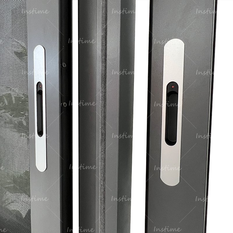 Instime High Quality Minimalism Narrow Frame Slim Aluminum Sliding Glass Window For Home Interior Office Window Design For House