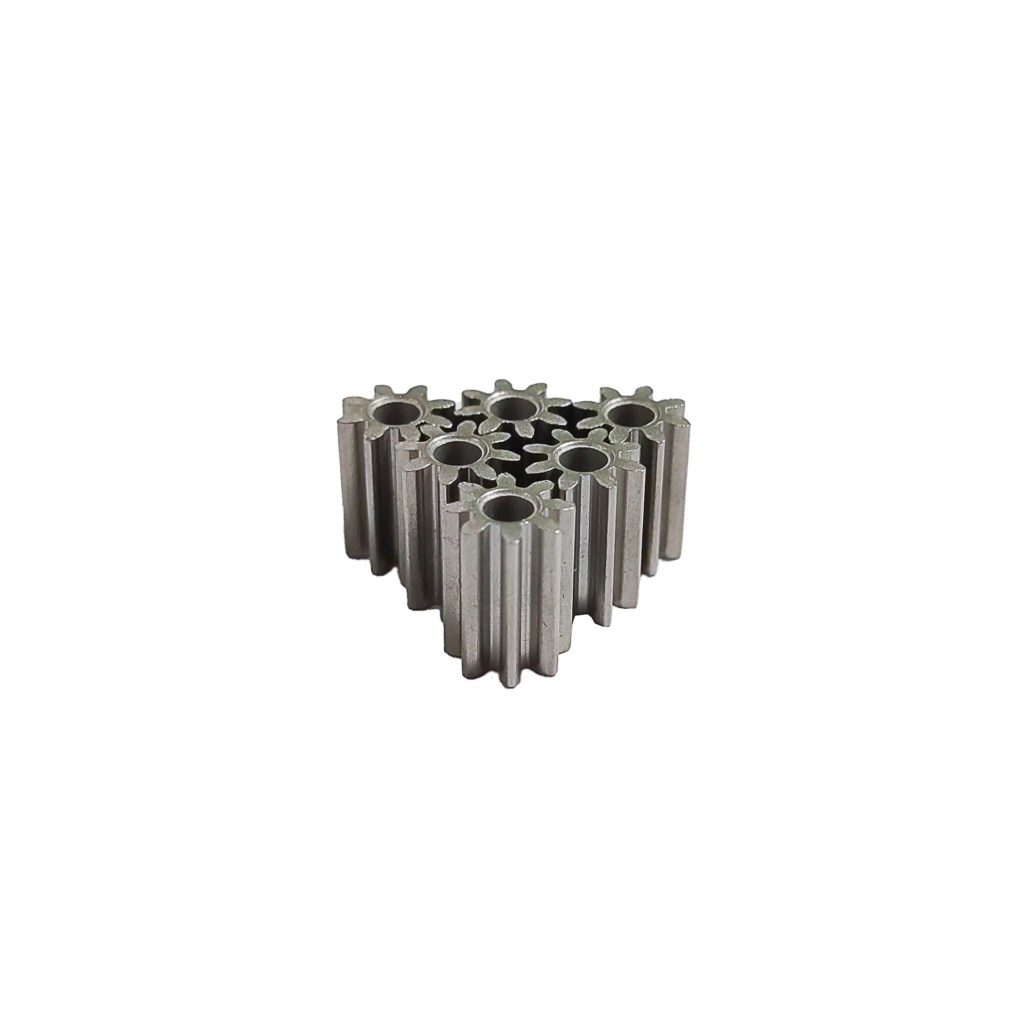 Iron-based powder metallurgy gears are widely used spur gears with 8 teeth