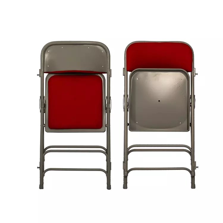 Study Meeting Lecture Chairs Folding Metal iron Backrest Wedding Office Dining Chairs for Sale