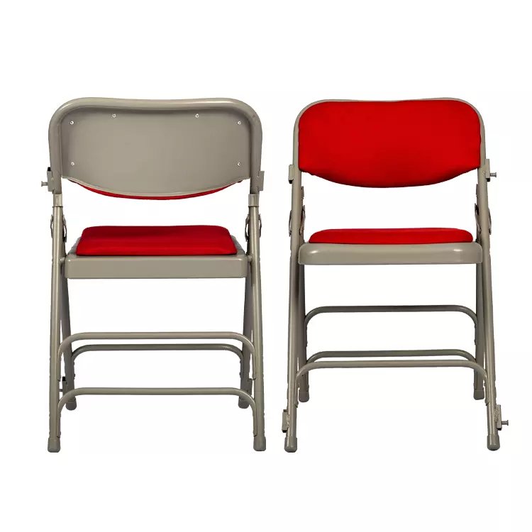 Study Meeting Lecture Chairs Folding Metal iron Backrest Wedding Office Dining Chairs for Sale
