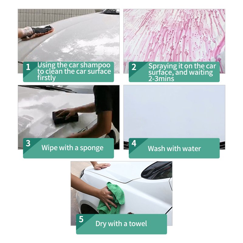 GS car iron powder remover Neutral car wheel and rim cleaning liquid car maintenance products