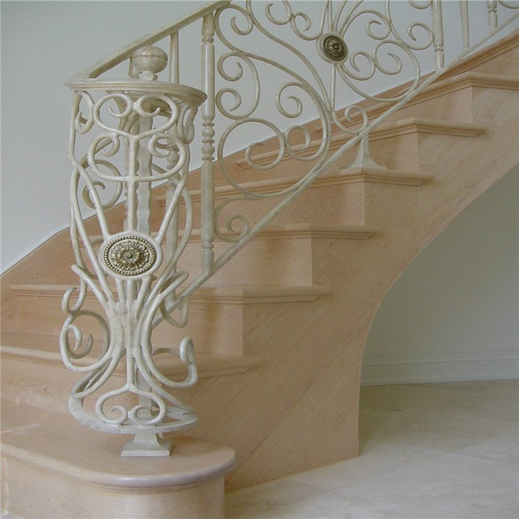 Luxury high-end outdoor wrought iron stair railing/ balcony railing