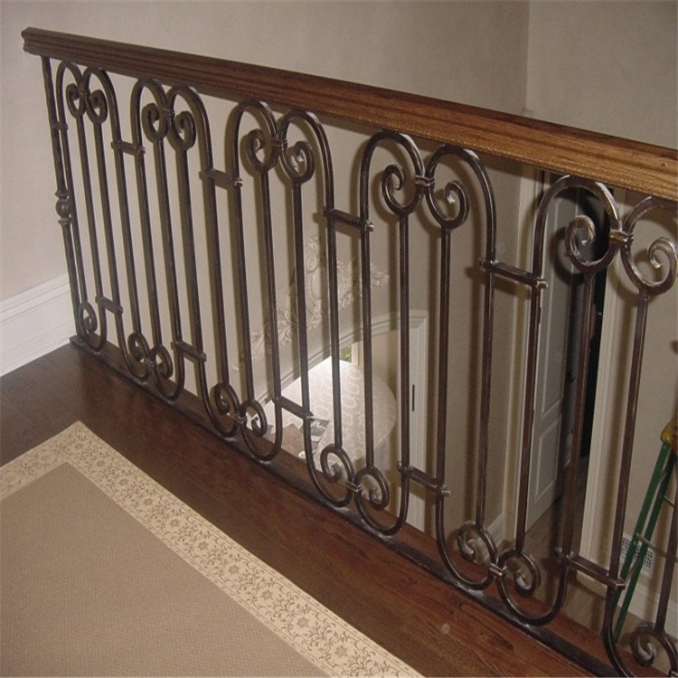 Luxury high-end outdoor wrought iron stair railing/ balcony railing