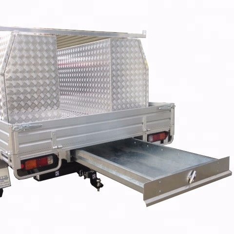Custom Galvanized Sheet Under Ute Tray Tool Box Trundle Drawer Ute Storage Tool Box