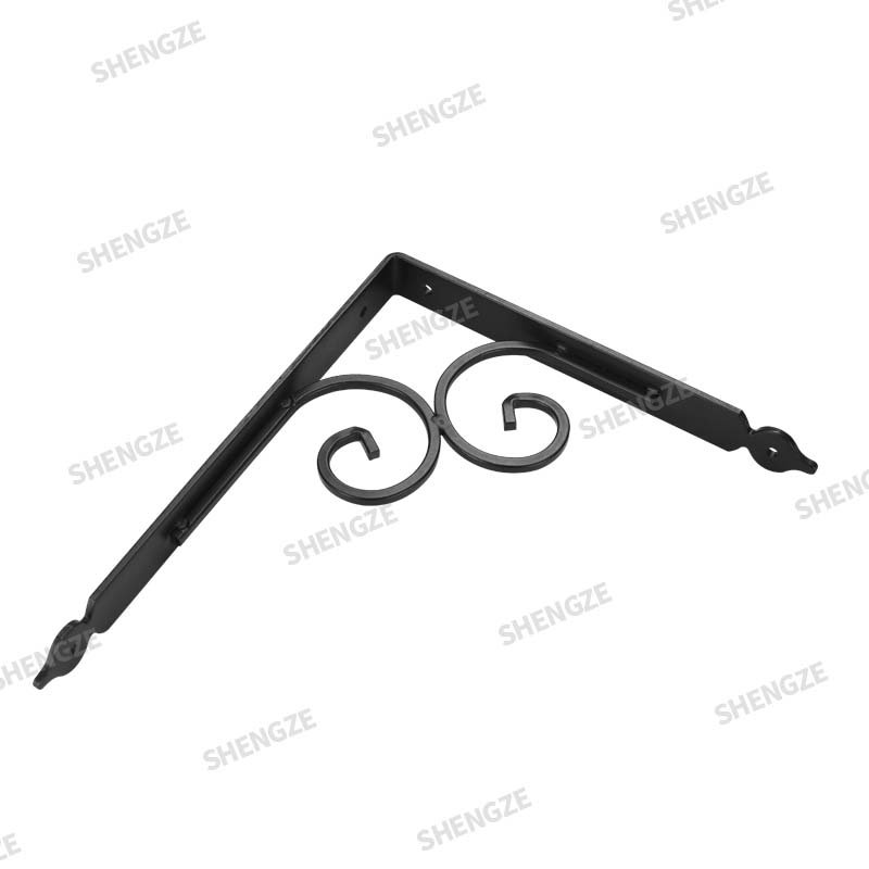 Hot Selling Metal Iron Decorative Corner Bracket L-Shaped High Load-Bearing Stable Support Wall Bracket