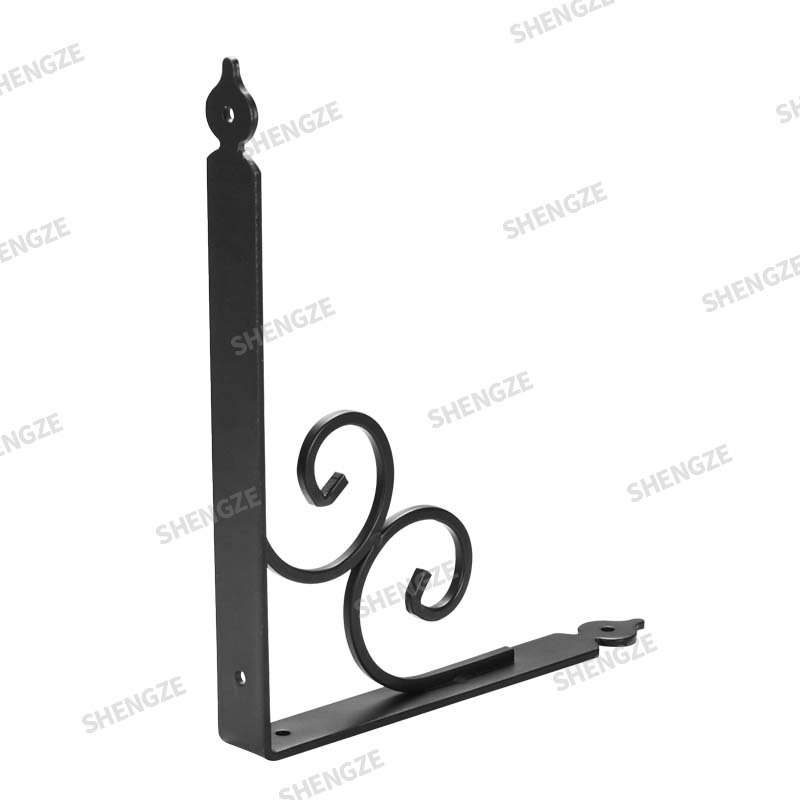 Hot Selling Metal Iron Decorative Corner Bracket L-Shaped High Load-Bearing Stable Support Wall Bracket